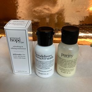 Philosophy Skincare NEW : Moisturizer, 3-in-1 Cleanser, Exfoliating Facial Wash